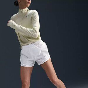 Nike White Women's Tempo Dri-FIT Mid-Rise Running Shorts XXL NWT